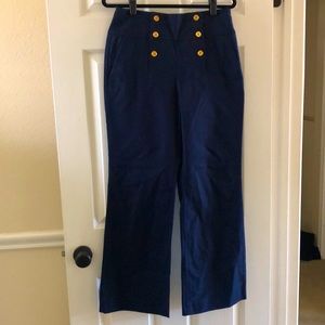 Ralph Lauren Sailor Button Navy Pants NWT 8P